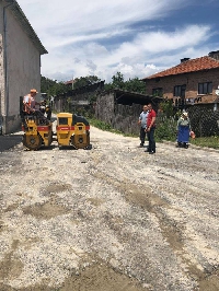 Кметът на Белица инспектира ремонта на улици