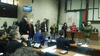 Охрана укроти политическите страсти в общинския съвет в Благоевград