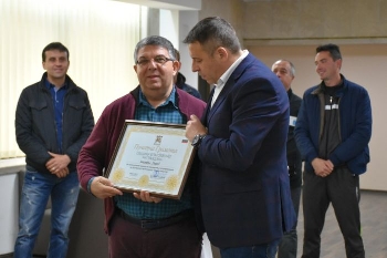 Ансамбъл  Пирин” на прием при кмета на Благоевград