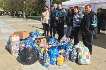 Благоевградчани събраха 820 кг пластмасови капачки само за ден