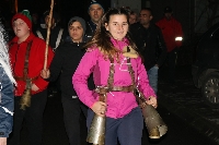 Със звън на чанове кукери от Симитли известиха, че Сурва наближава