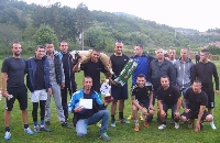 Герест петел с купата на кмета на футболен турнир в Кресна