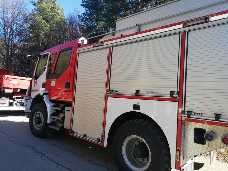 Пожар горя в Дома за възрастни хора в Струмско