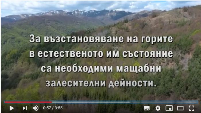 Видеоклип представя залесяването с модерни технологии в горите на ЮЗДП