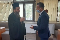 Архитект Костадин Сандев дари идеен проект за новата църква на Благоевград