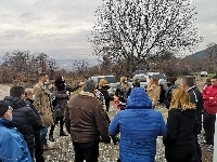 Мая Манолова подкрепи протест на жители на село Беласица, заедно с нея бе и Валери Смиленов