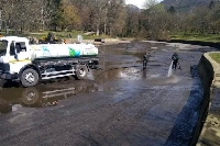 Неуморните служители на Биострой почистиха езерото на Бачиново