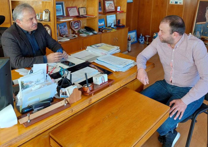 Кандидатът за народен представител от БСП Богдан Боцев обсъди важни теми с кмета на Гоце Делчев