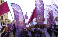 Голям протест на КНСБ пред Народното събрание, синдикалистите искат нов бюджет