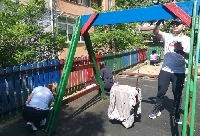 Доброволци обновиха градинки и площадки за по-красив Благоевград