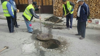 Почистиха шахтите в Разлог срещу наводнения