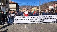 Протестиращите земеделци затвориха Е-79 през Кресна