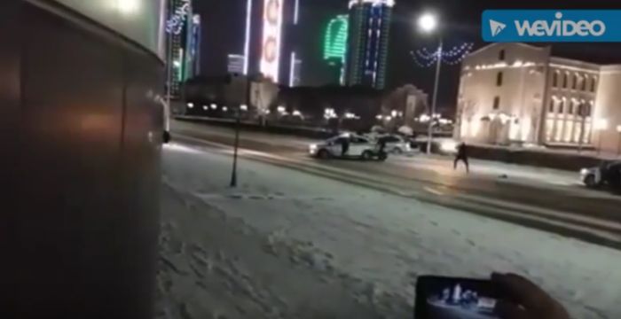 Яка стрелба от автоматично оръжие през цялата нощ в Грозни