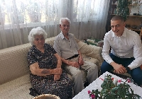 Баба Верка от Гоце Делчев стана на 100, вече 78 години е със съпруга си Стефан