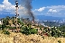Пожар изпепели необитаема къща в село Цапарево, три екипа огнеборци се борят със стихията