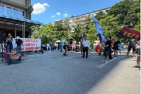 ВМРО протестира пред посолството на Северна Македония, патриотите подкрепиха Люпчо Георгиевски ВМРО протестира пред посолството на Северна Македония, патриотите подкрепиха Люпчо Георгиевски