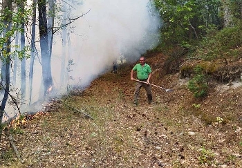 Битката с огъня в Пирин продължава по земя и въздух, чака се и спасителен дъжд