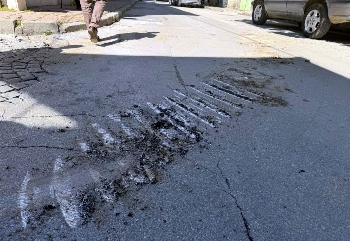Верижмашисъсипа улица в Сандански, глобяват виновника
