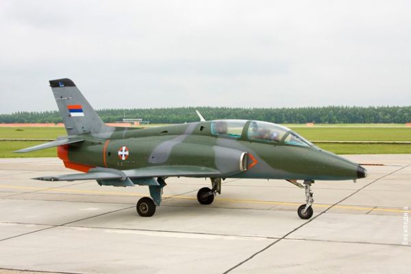 Катастрофира сръбски военен самолет