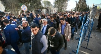 Протест в Баку за назначението на Мехрибан Алиева за вицепрезидент Протест в Баку за назначението на Мехрибан Алиева за вицепрезидент
