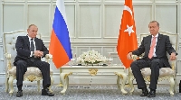 Ердоган е на посещение в Русия