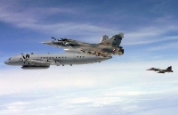 F-16 на полските ВВС прихванаха руски разузнавателен самолет Ил-20М