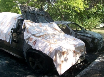 Подпалиха джип в село Рупите