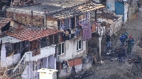 Горя къща в ромската махала на Благоевград