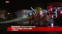 Лекомоторен самолет се заби в къща в Сан Диего