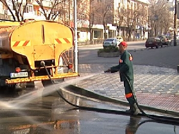 Мият улиците на Благоевград