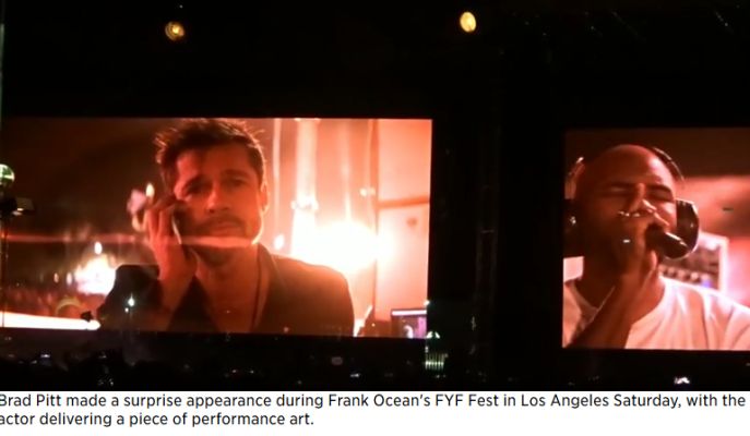 Брад Пит се появи тайнствено на фестивала FYF Fest