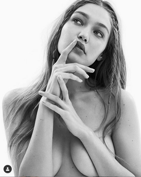 Топмоделът Джиджи Хадид се снима топлес за руския Vogue